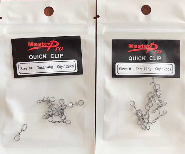 2 Packs Of 12Pcs Size 3# Quick Clips Fishing Tackle