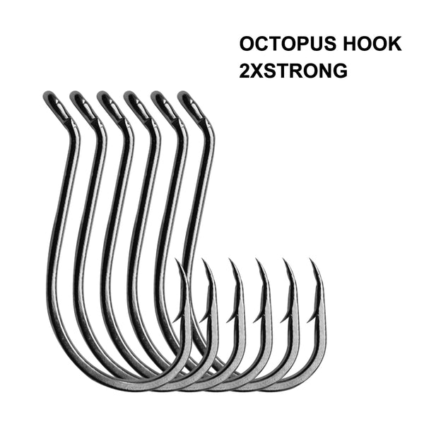 100 XChemically Sharpened Octopus Hooks at Size 10# Fishing Tackle