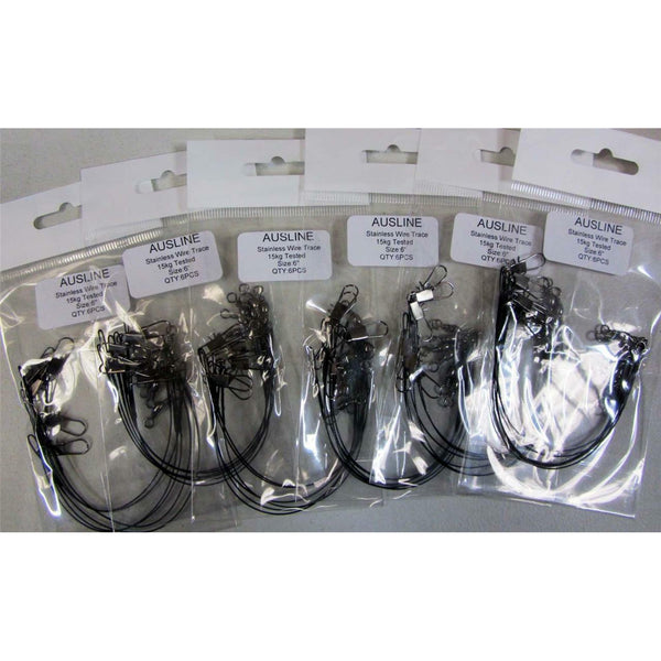 50 x Barrel Swivels+InterlockSnap Size 8# Fishing Tackle