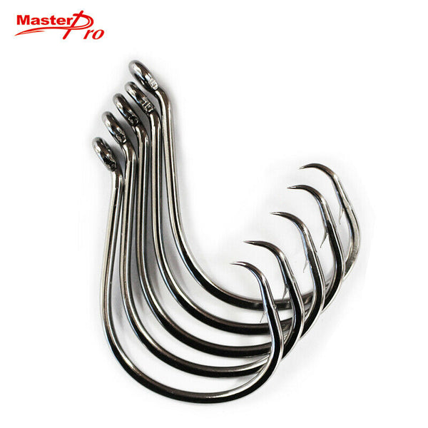 100 X 6/0 Chemically Sharpened Octopus Circle Hook Fishing Tackle