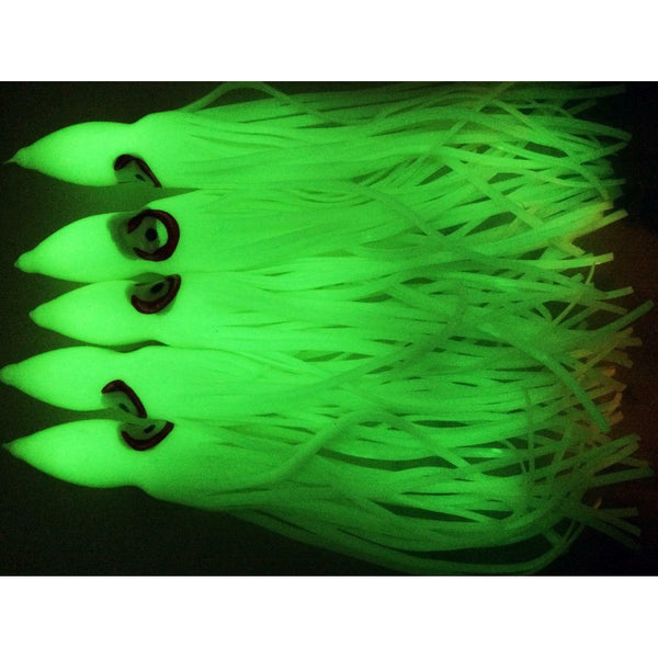 Everything Eats Squid - Glow in Dark Green with Green Highlight -  SquidSkirts