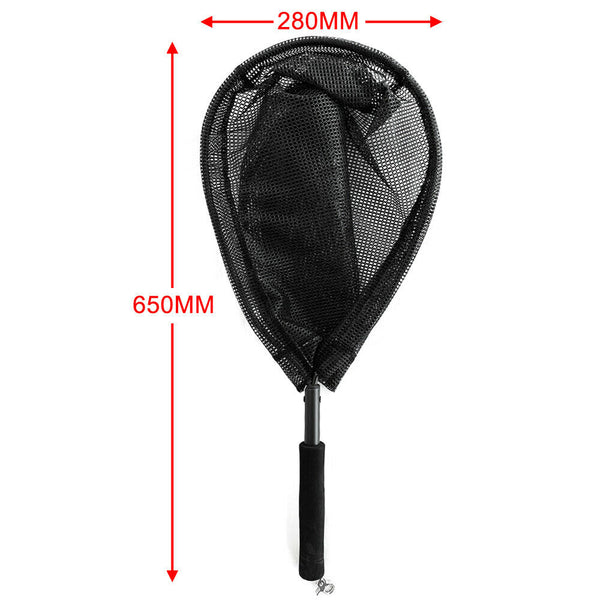 Telescopic Mesh Fish Landing Net Pole Handle Fishing Tackle