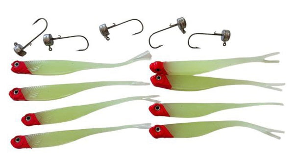 100X Long Shank Baitholder Hooks RED Size 2/0 Fishing Tackle