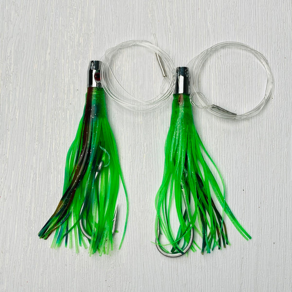 6 x Custom Designed Whiting Flasher Rigs 6 Different Colours Size #4 Fishing  Hooks