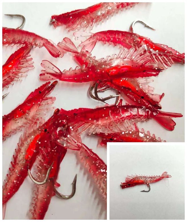 flounderfishing — Masione 20PCS Soft Shrimp Fishing Lure Baits