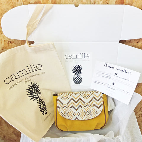 Livraison gratuite chez Camille vegan bags avec packaging écologique