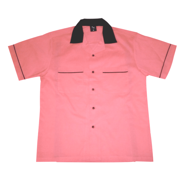 Ladies Pink Tenpin bowling Shirt in Petite to 3XL Sizes