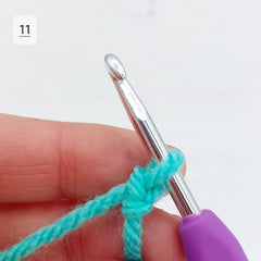 Well done - you have made one chain stitch!  You will have one loop on your hook, and a small V shaped chain stitch under the loop.