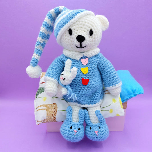 Baby Bunny Mini Crochet Kit in Luxury Wool & Alpaca