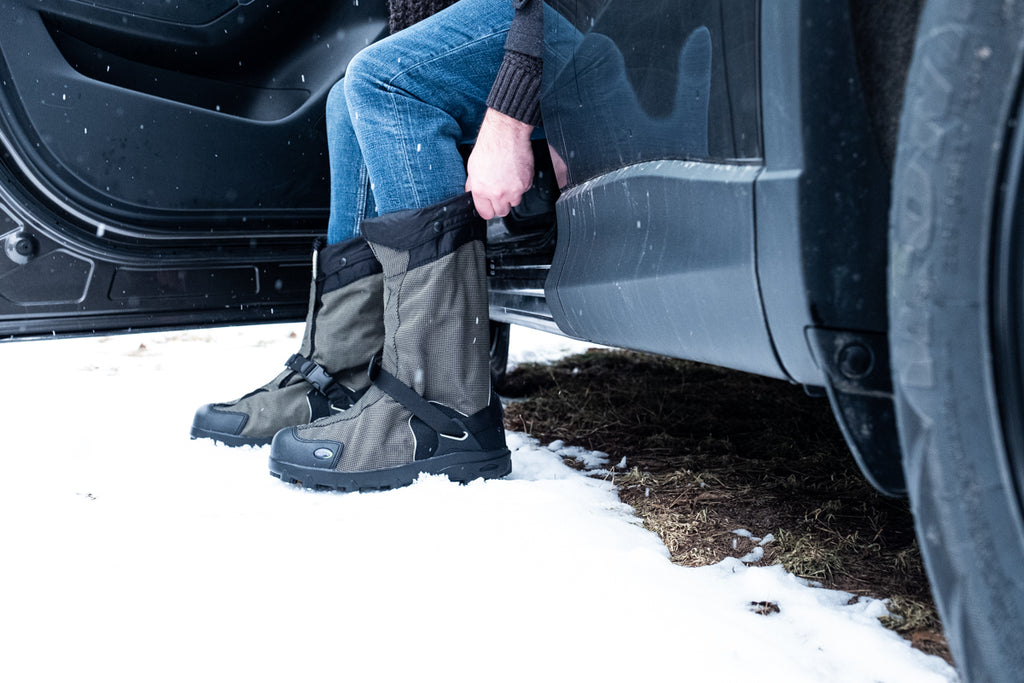 insulated overshoes or gaiters for the winter