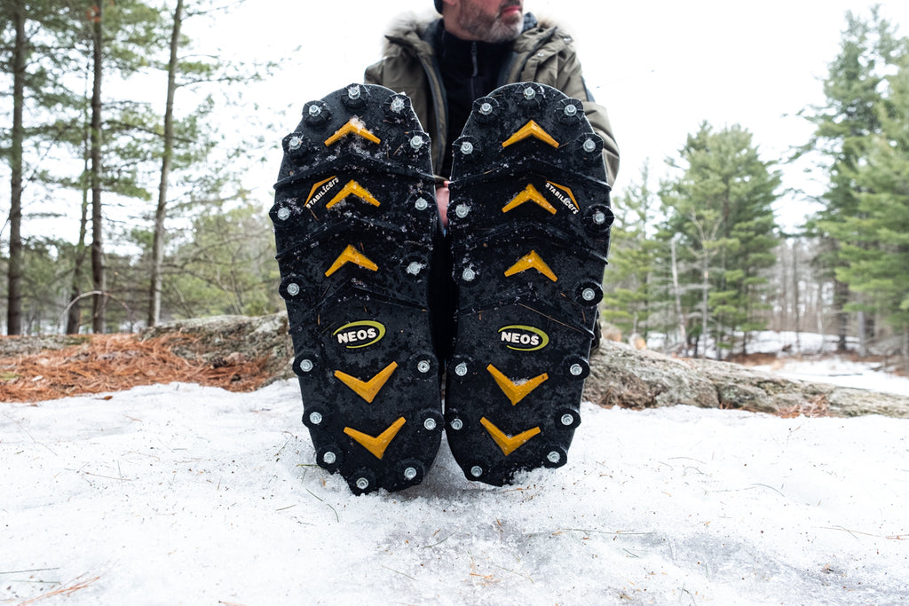 Ice Traction Cleats on NEOS Overshoes