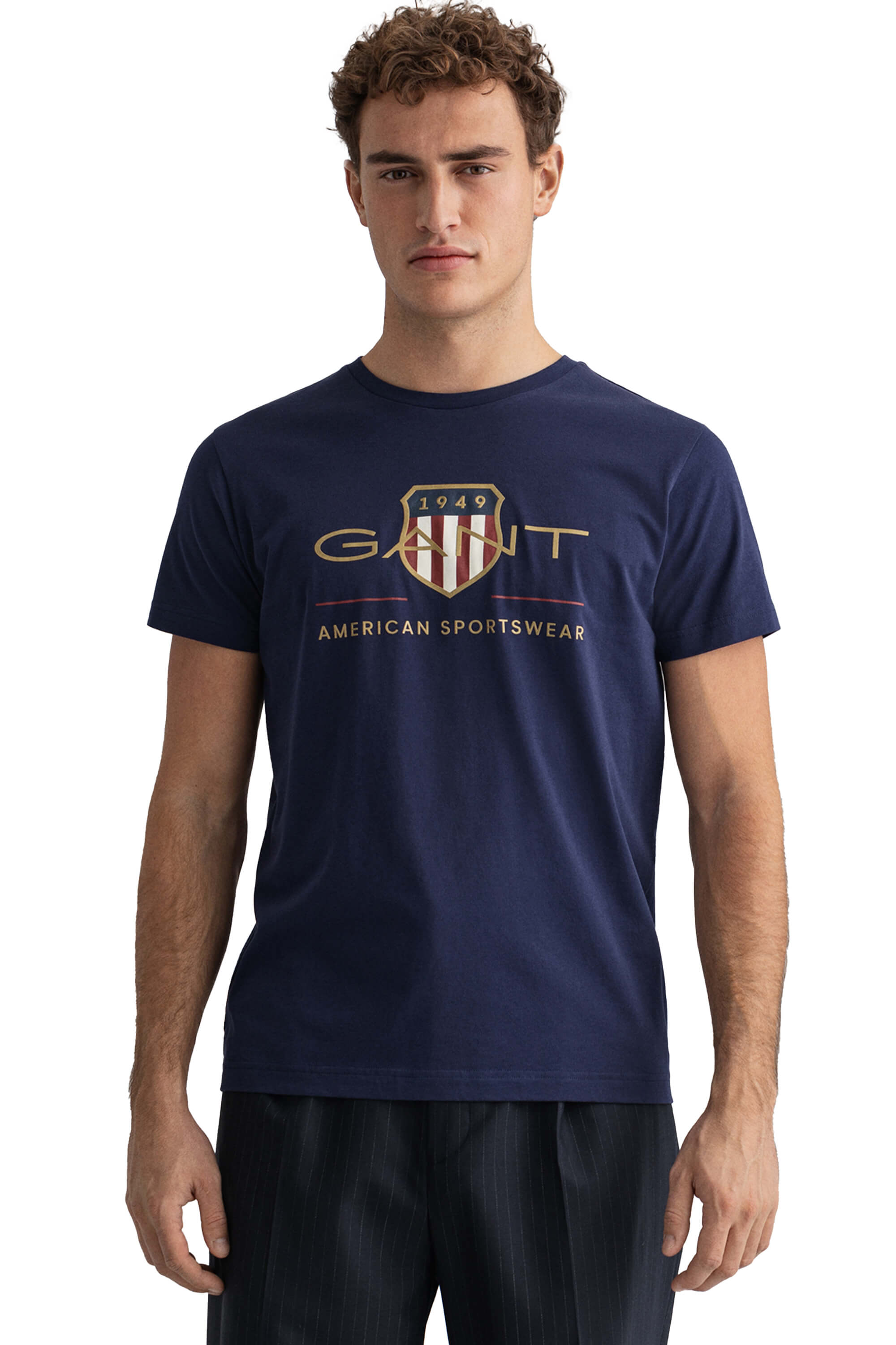 Blue T-Shirt Shield Rich Gant