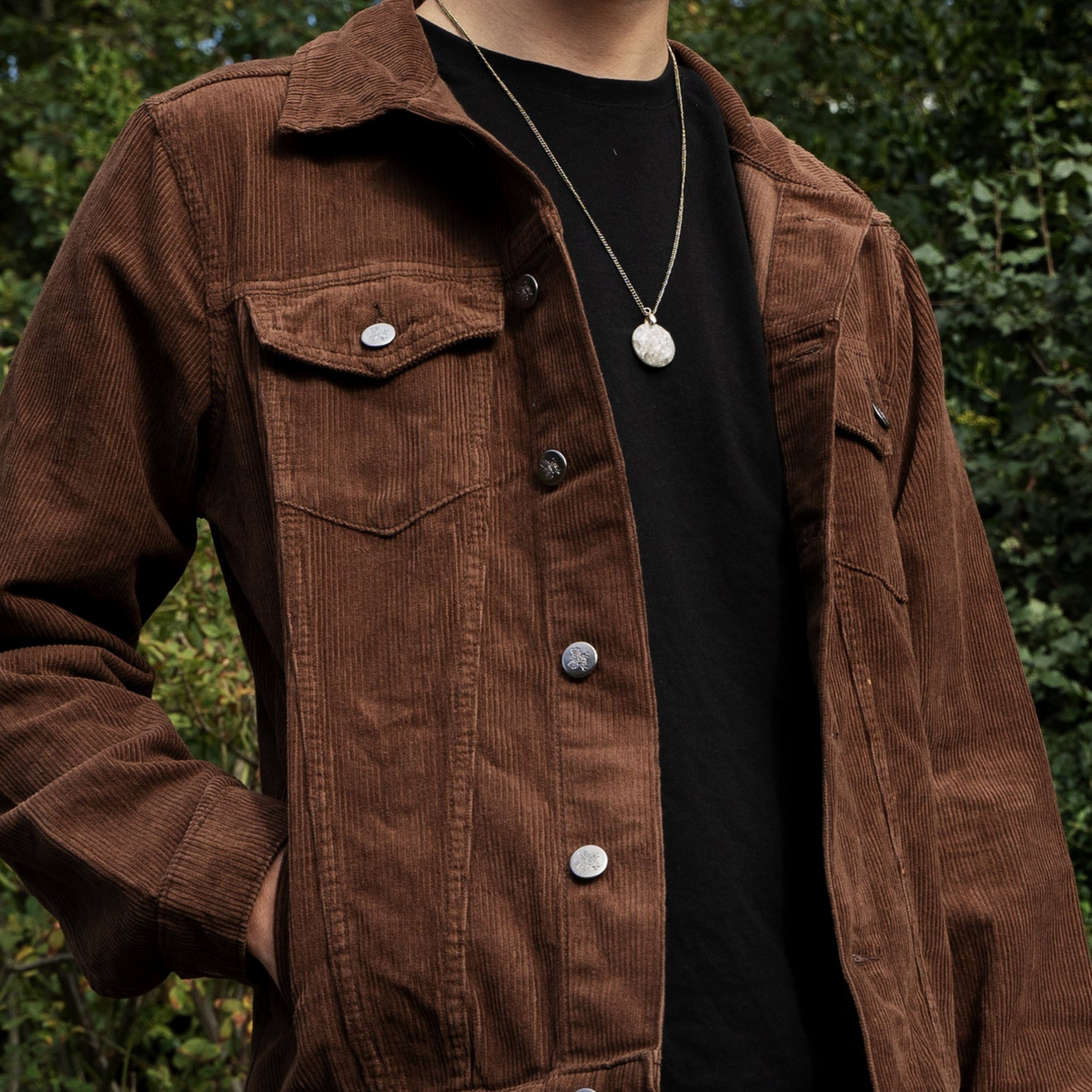 Corduroy Jacket Classic 60's Style Brown