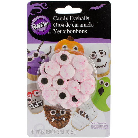 Candy Decorations 24/Pkg-Red Vein Eyeballs