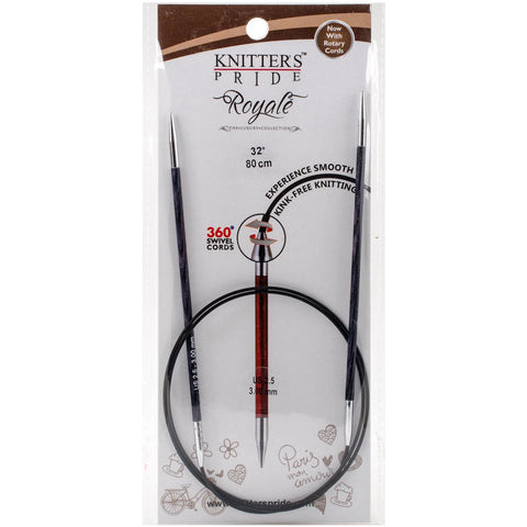 Knitter's Pride-Royale Fixed Circular Needles 32"-Size 2.5/3mm
