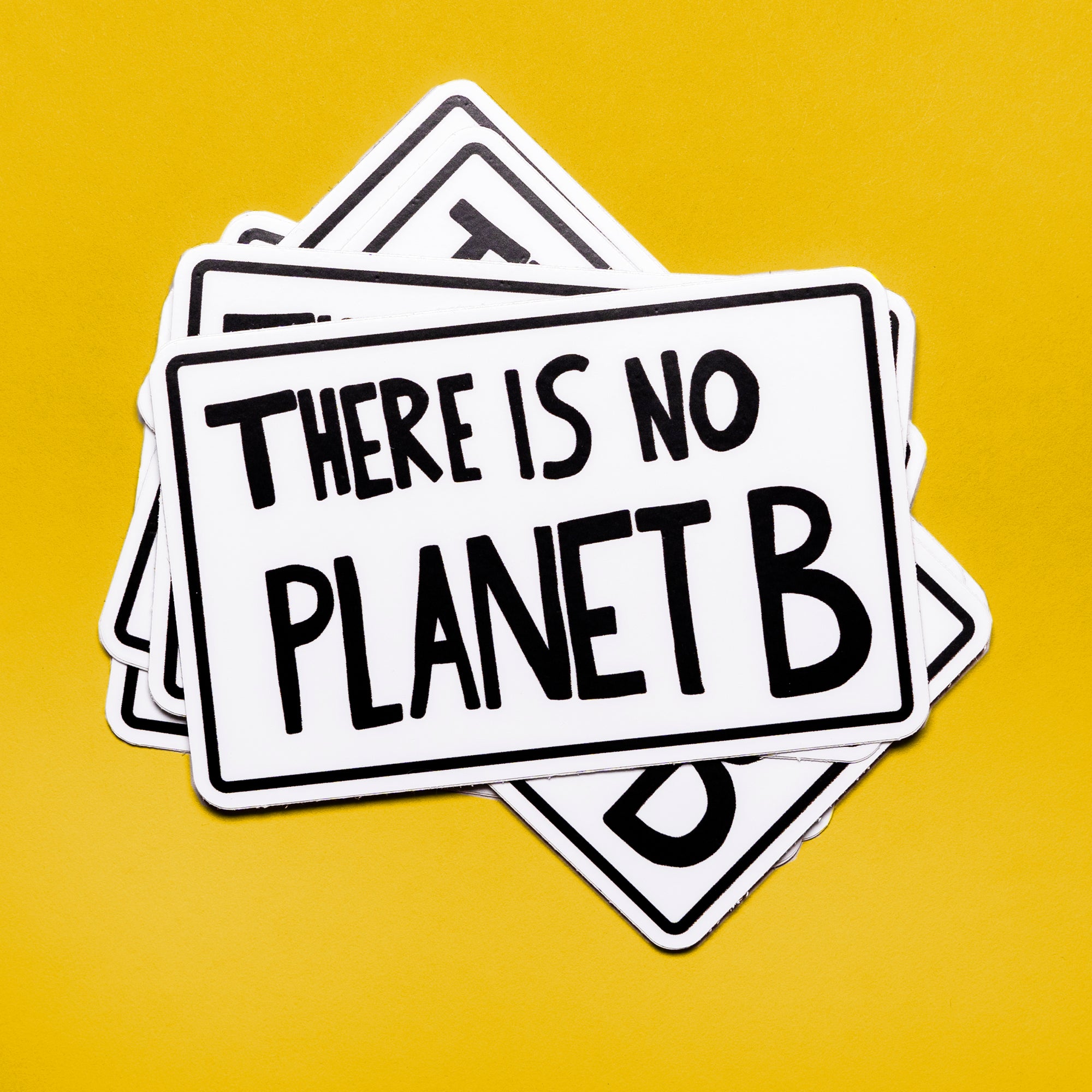 There Is No Planet B Protest Poster Vinyl Sticker Pin Save The