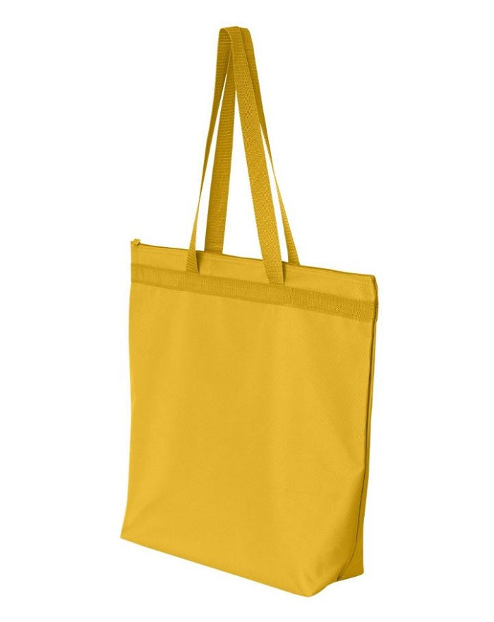 bright yellow tote bag