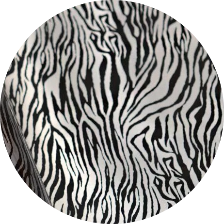 12x12 Patterned Heat Transfer Vinyl - Zebra - Black - Expressions Vinyl