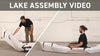A man demonstrating how to assemble the kayak