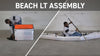 A man demonstrate how to assemble the kayak 