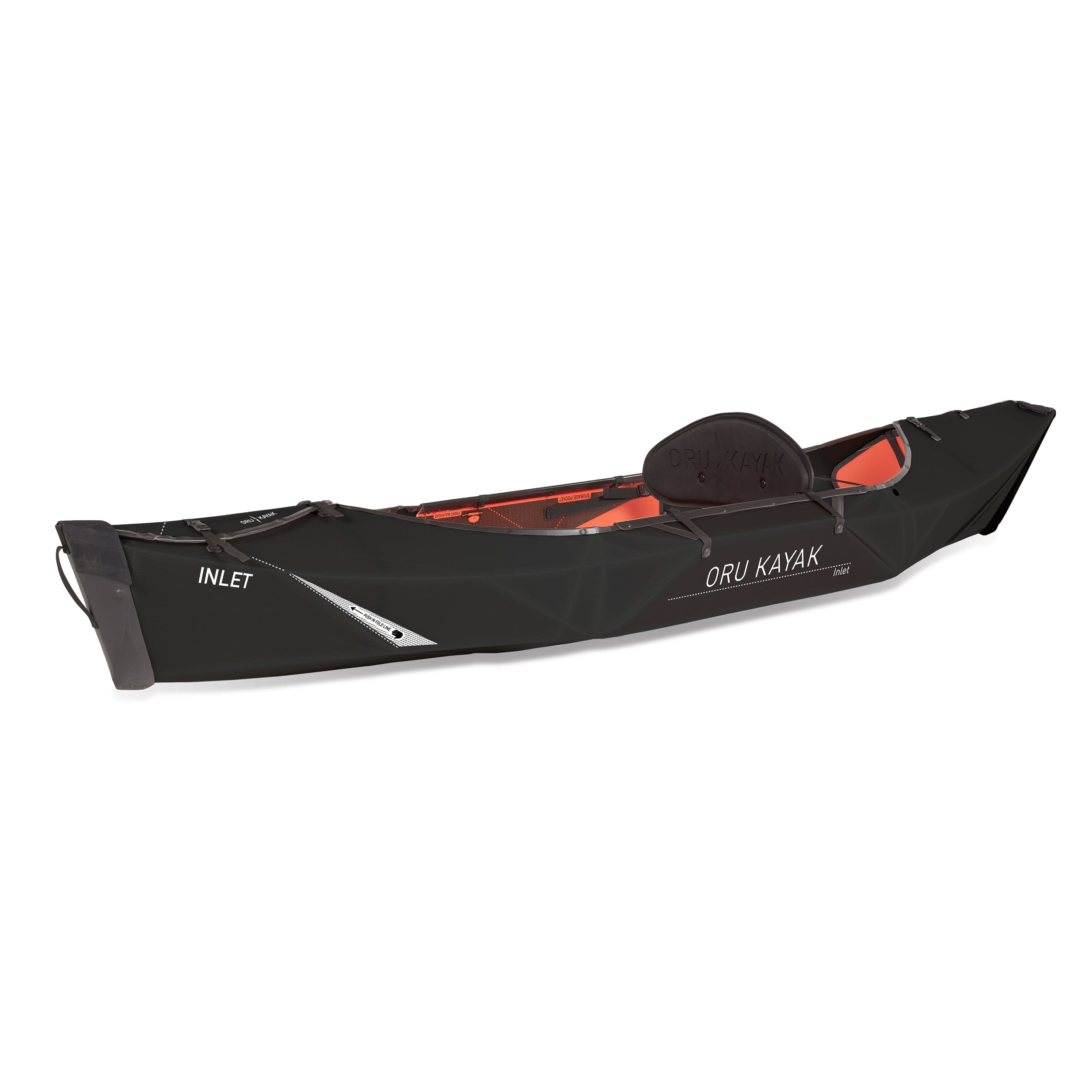 Inlet black edition kayak side angle view