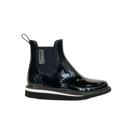 Asymmetrical Color block Rain Boots with Liner - The Revury