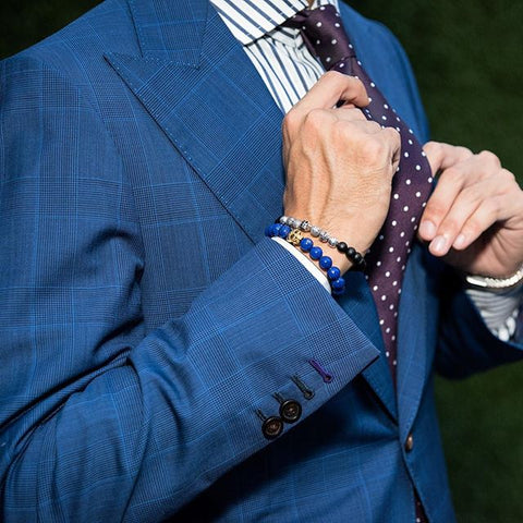Mens Hand Suit Silver Bracelet On Stock Photo 573729310  Shutterstock