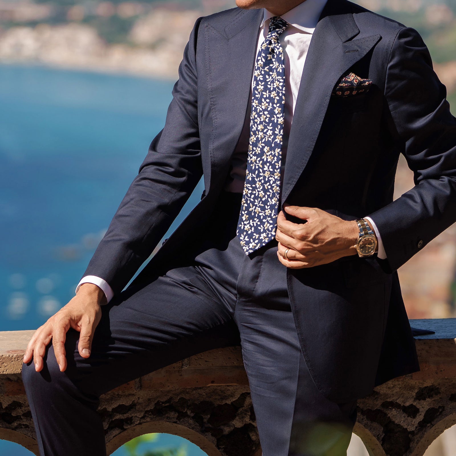 Lookbook Suits in Water Ties Neckties | OTAA