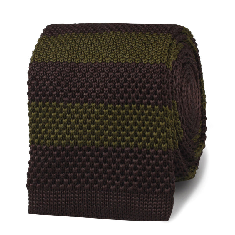 The Sidney Poitier Dark Green Knitted Tie | Knit Ties Knits | OTAA