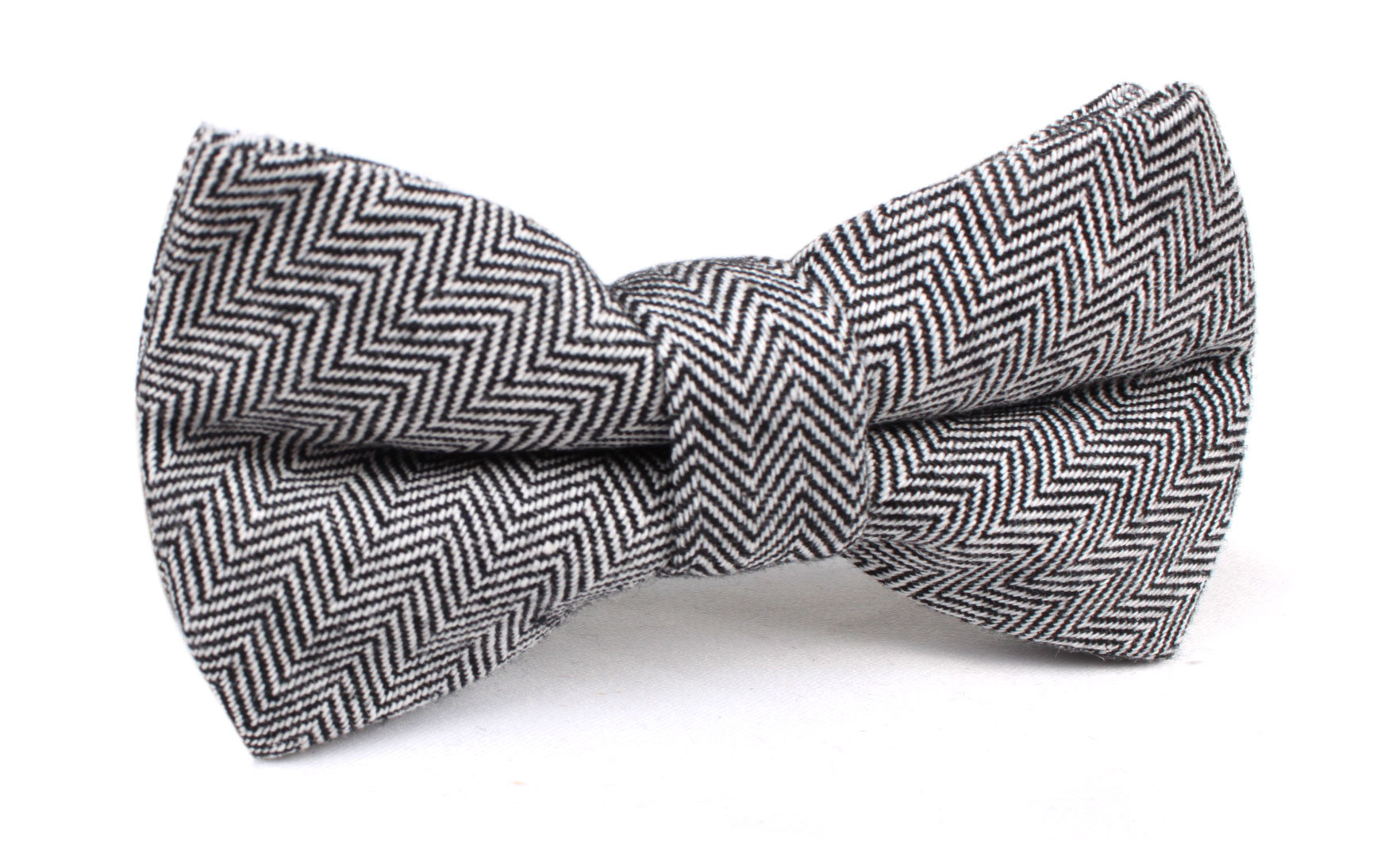 Black Herringbone Linen Bow Tie | Patterned Bowtie | Handmade Bow Ties ...