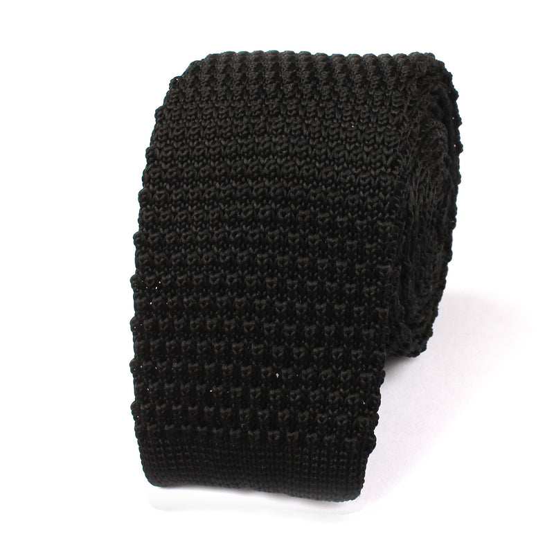 Black Knitted Tie Knit Ties Knits Necktie Neckties Australia OTAA