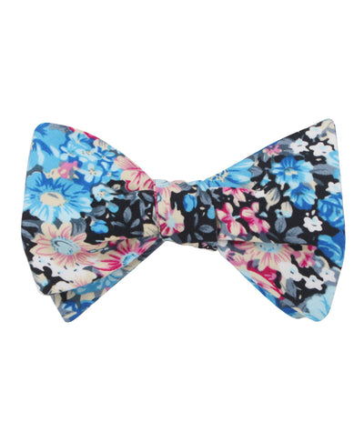 Blue Water Lilies Floral Bow Tie | Flower Bowties | Pre-Tied Bow Ties ...