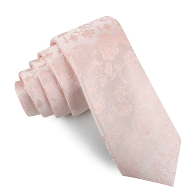 Blush Pink Rose Floral Necktie | Wedding Ties for Grooms and Groomsmen ...