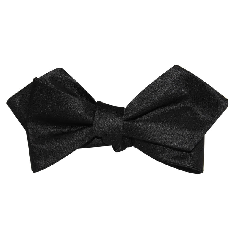 Bond Black Self Tie Diamond Tip Bow Tie | Wedding Tuxedo Untied Bowtie ...