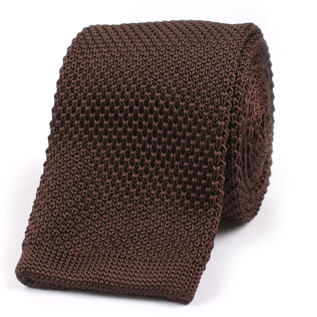 Brown Knitted Tie Knit Ties Knits Neckties Skinny Melbourne OTAA