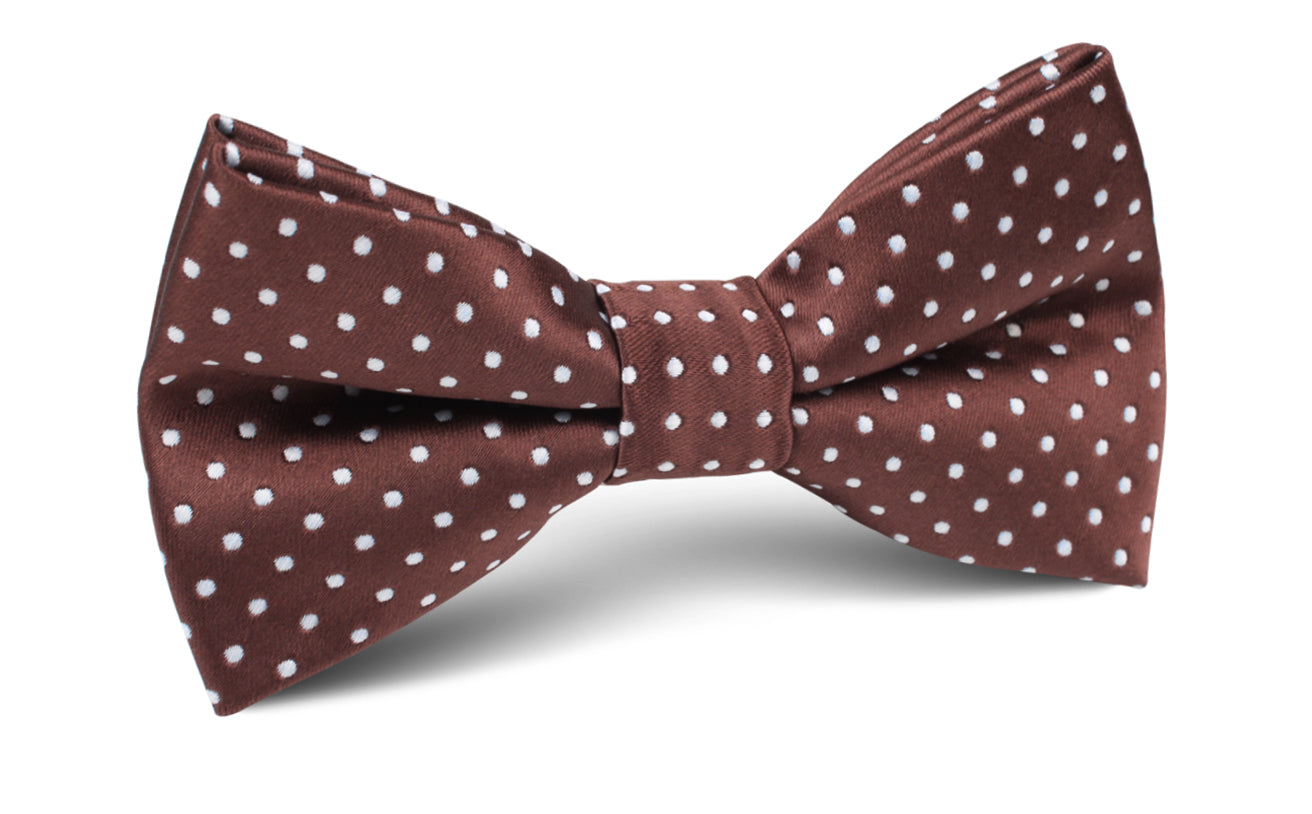 Brown Mini Polka Dots Bow Tie | Wedding Bowtie | Groomsmen Bow Ties AU ...