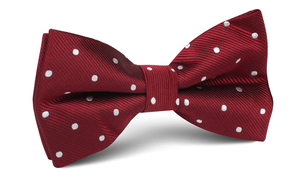 mens polka dot bow tie