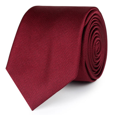 Burgundy Weave Necktie | Red Power Tie | Classic Business Ties for Men ...