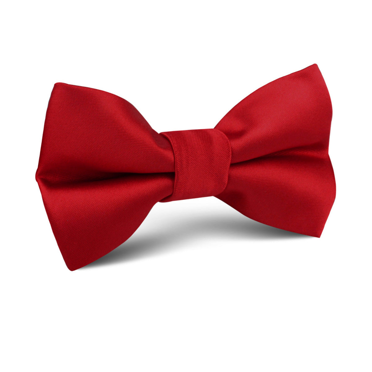 Carmine Red Satin Kids Bow Tie | Bridal Wedding Page Boy Bowties | OTAA