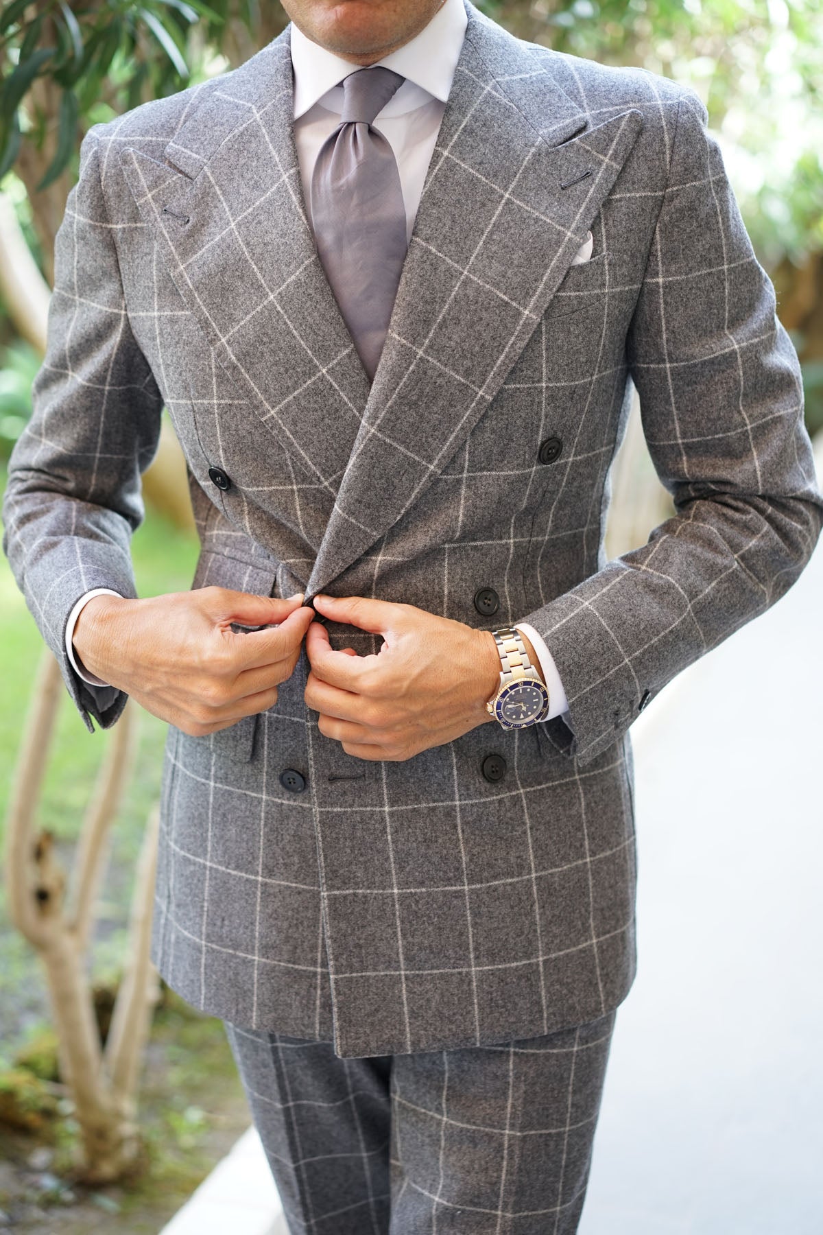 Charcoal Grey Cotton Necktie | Shop Professional Tie | Men's Suit Ties ...