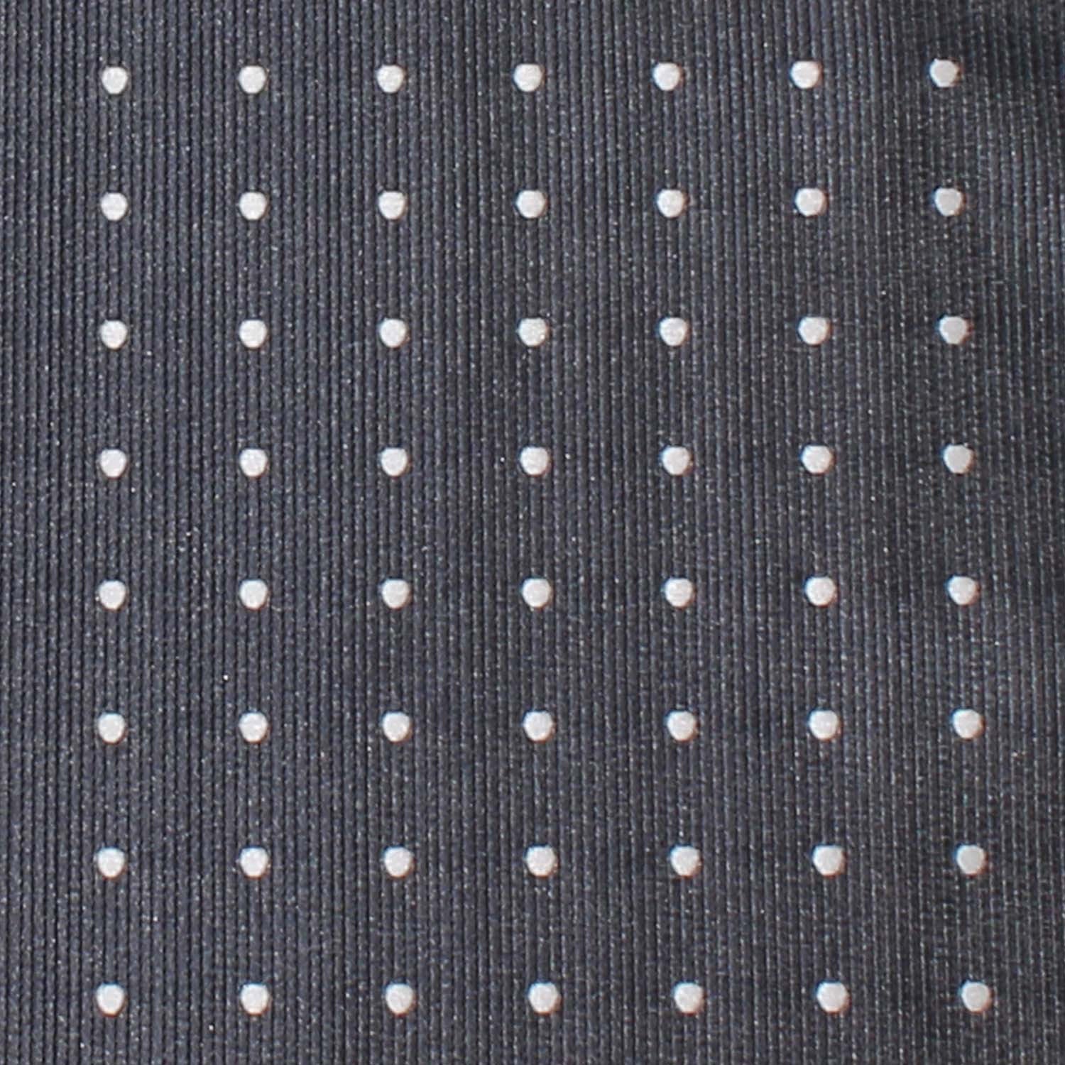 Charcoal Grey with White Polka Dots Necktie | Men's Suit Ties Online | OTAA