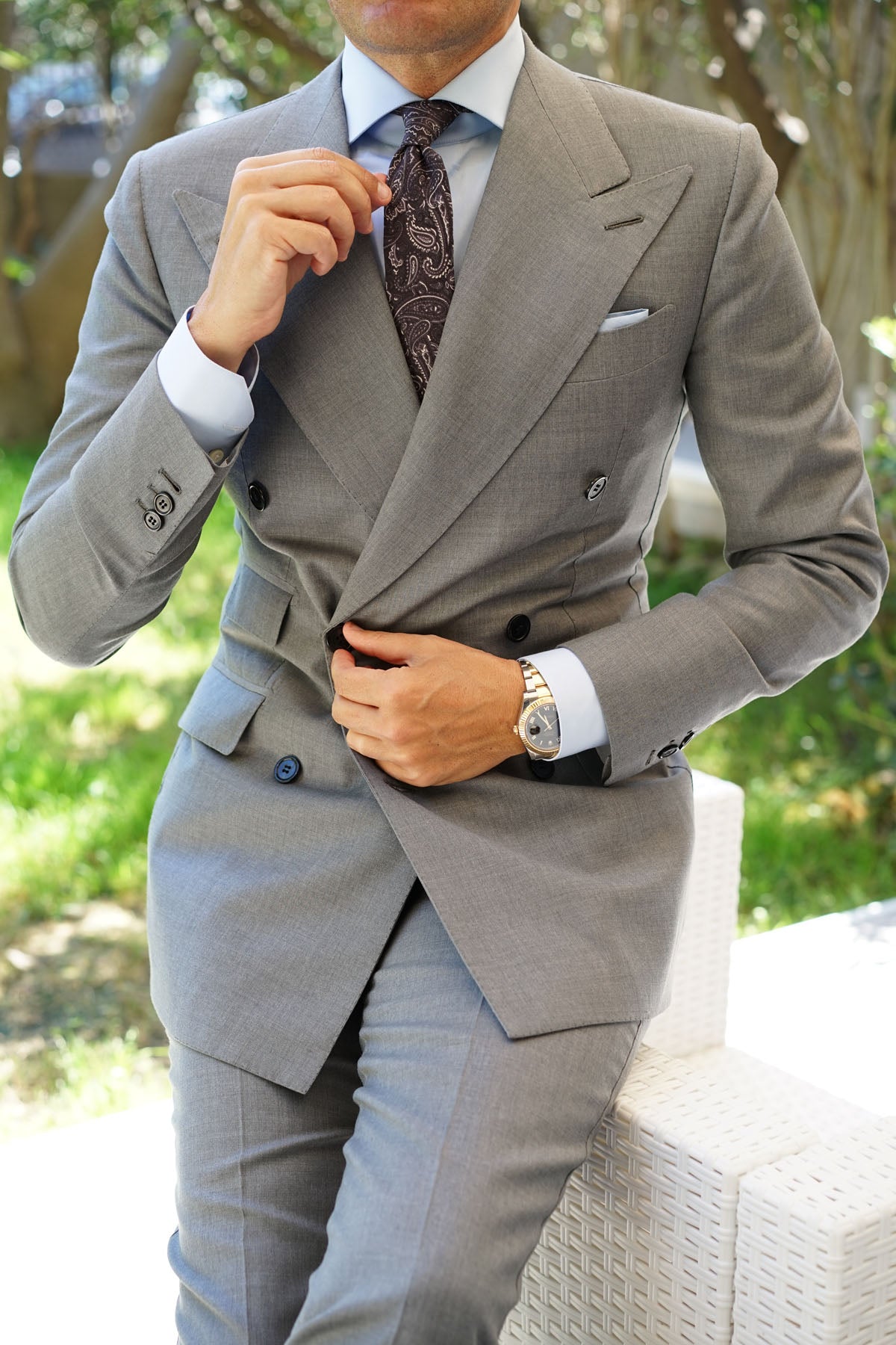 Culaccino Kettle Black Paisley Skinny Tie | Men's Vintage Slim Ties AU ...