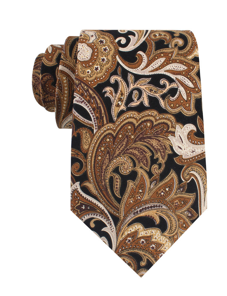 Filicudi Brown Paisley Tie | Vintage Ties | Men's Necktie Australia | OTAA
