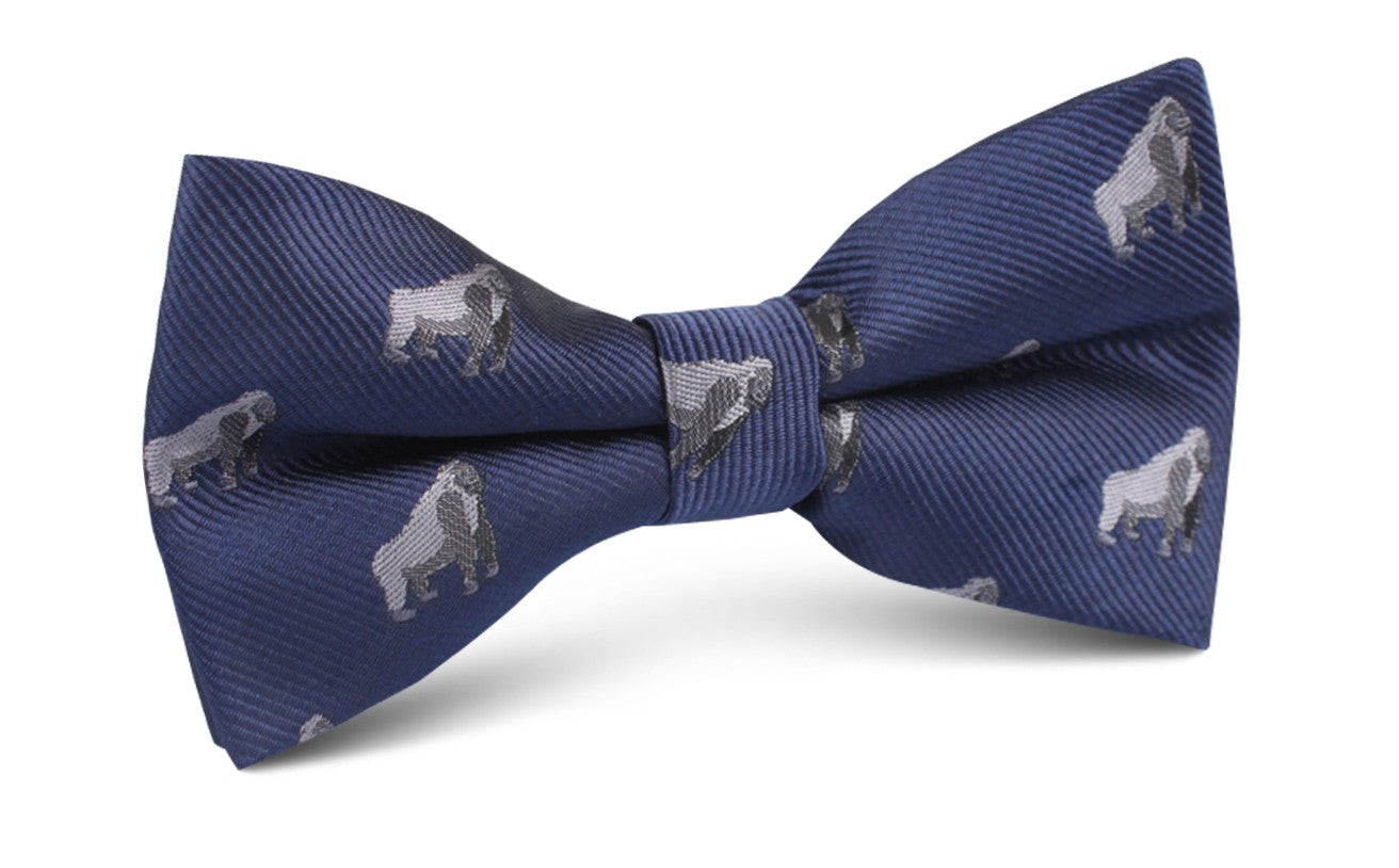 Gorilla Bow Tie | Animal Print Bowtie | Men's Unique Pre-Tied Bow Ties ...