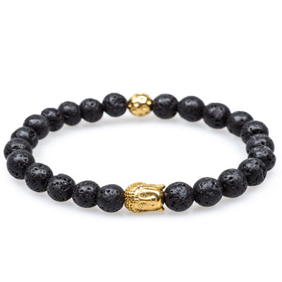 Lava stones and chakra crystals bracelets – Casa Linda