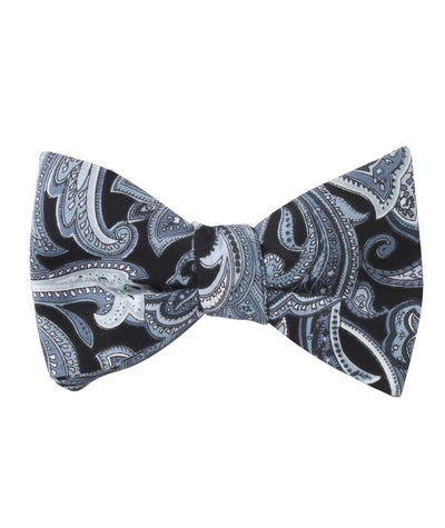 Black & Grey Paisley Tie | Pattern Ties for Men | Designer Neckties AU ...