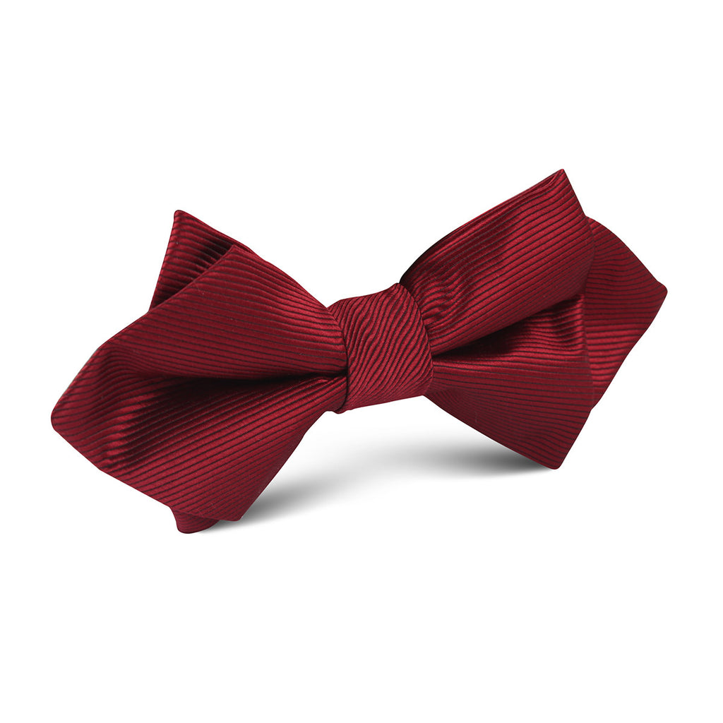 Maroon Diamond Bow Tie | Red Point Bowtie | Wedding Tuxedo Bow Ties AU ...