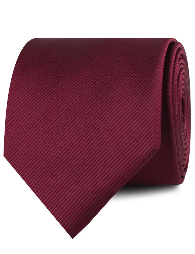 Merlot Burgundy Twill Necktie | Shop Red Wedding Tie | Men's Suit Ties ...