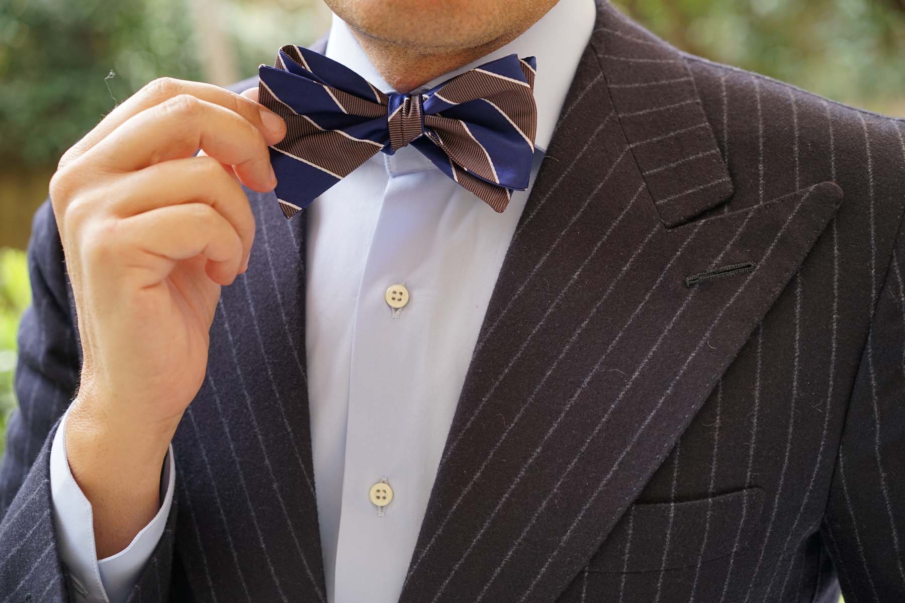 Navy Blue Black Diagonal Bow Ties | Self Tie, Untied | Men Suit Tuxedo ...