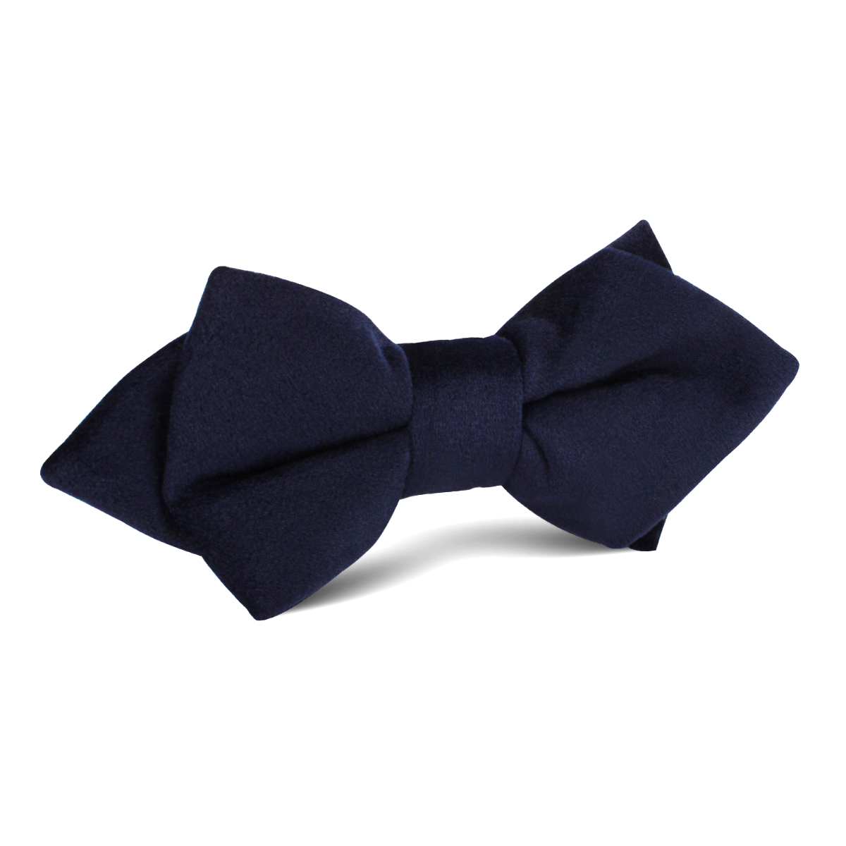 Navy Blue Bond Diamond Velvet Bow Tie | Wedding Point Pre-Tied Bowties ...
